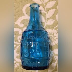 Vintage Blue Glass Bottle